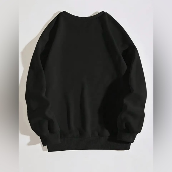 Black Floral Bow Sweatshirt - Picture 3 of 6